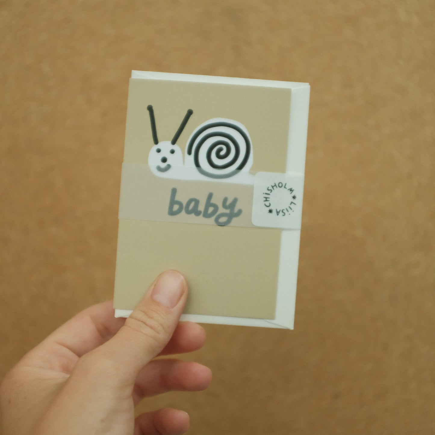 A7 Mini Card - Snail Baby