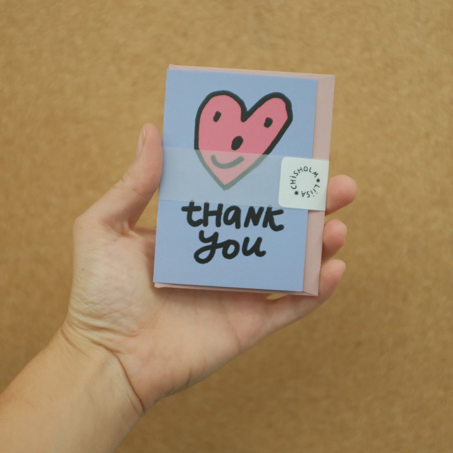 A7 Mini Card - Thank You Heart
