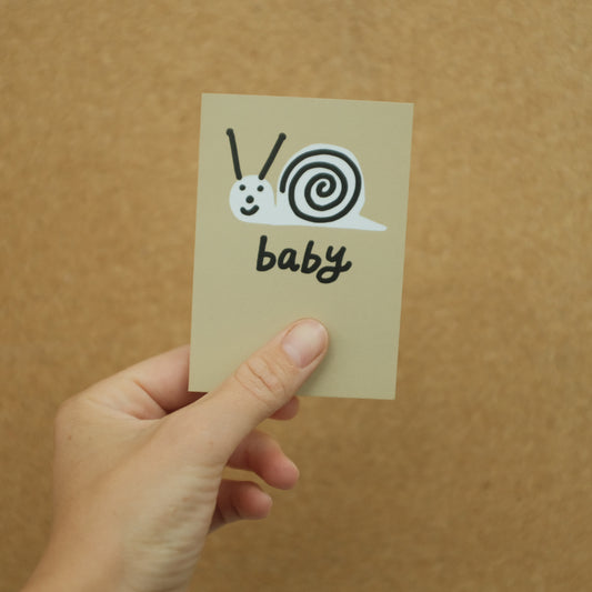 A7 Mini Card - Snail Baby