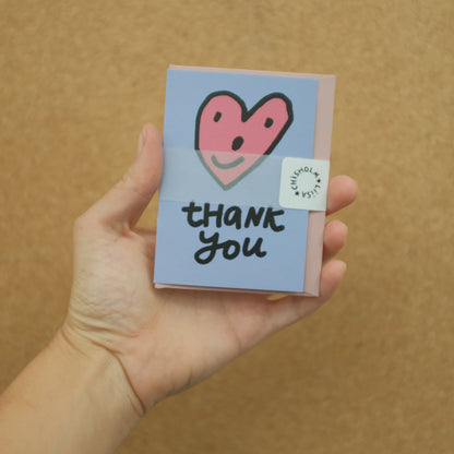 A7 Mini Card - Thank You Heart