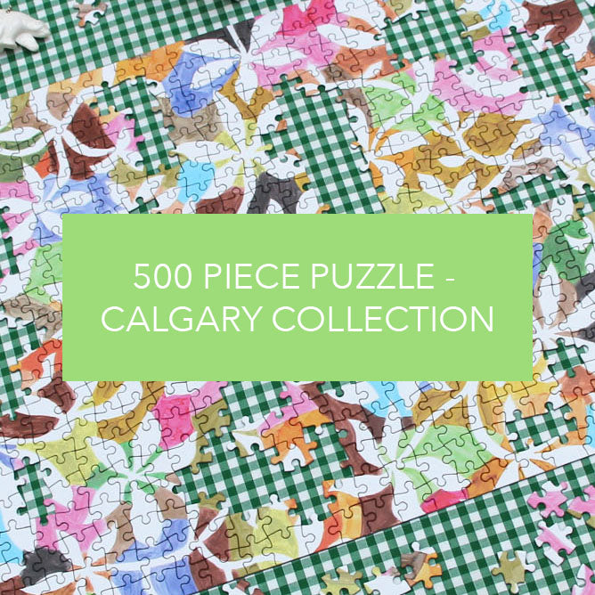 CALGARY COLLECTION - Jigsaw Puzzle - Inky Floral