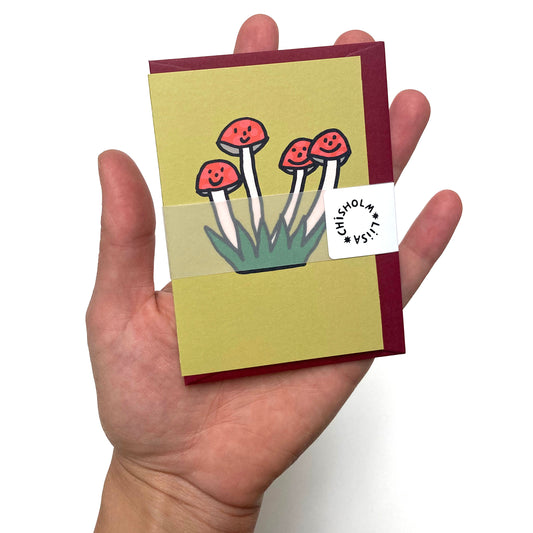 A7 Mini Card - Mushroom Friends