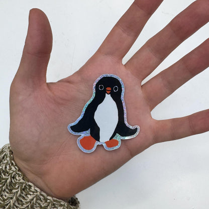 Vinyl Sticker - Glitter Mini Penguin